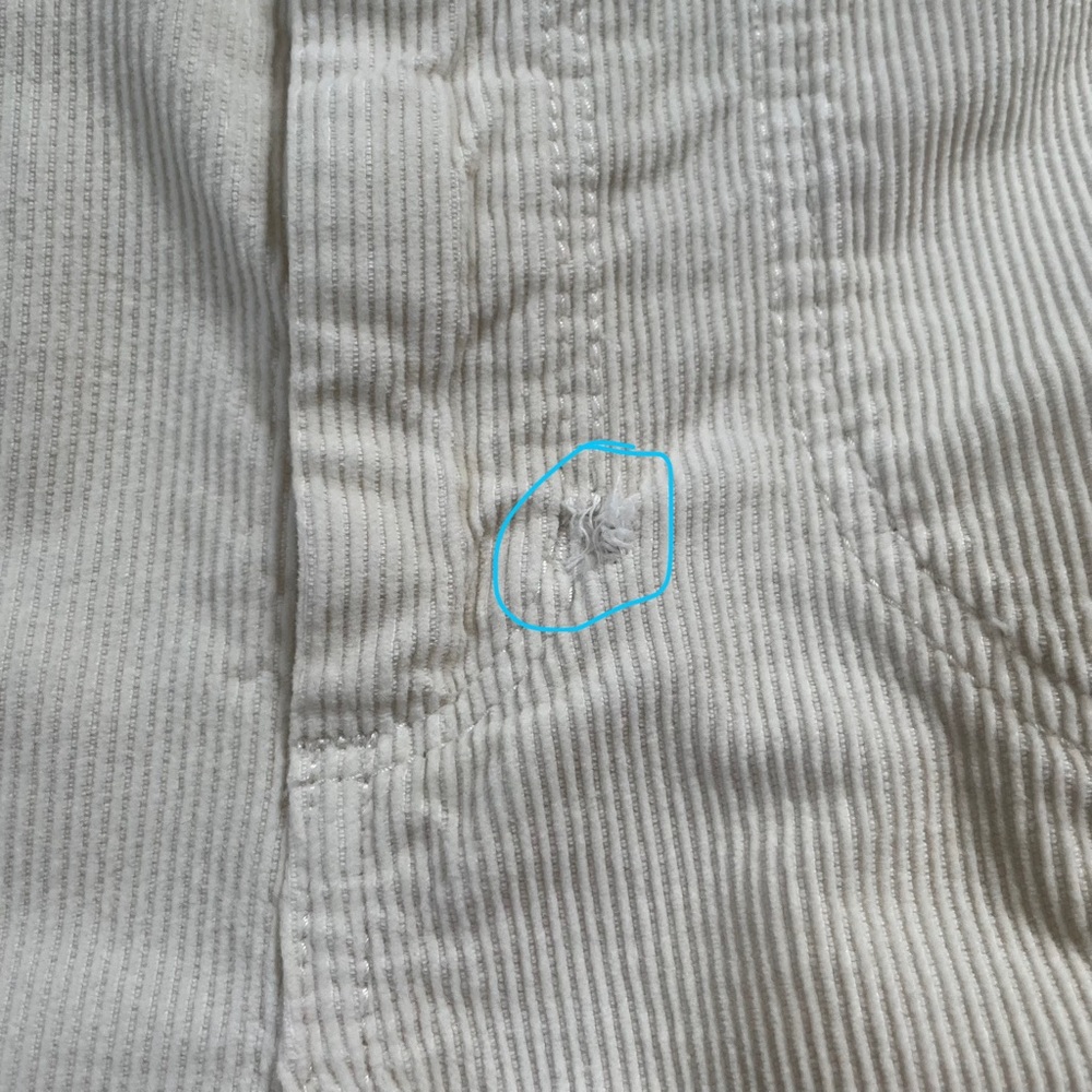 RE/DONE 70s pocket loose flare pants, vintage ivory, off white corduroy 28 $295 - Picture 8 of 8